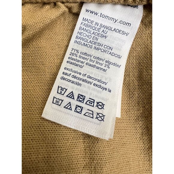 Tommy Hilfiger Men's Linen Blend Shorts size XL Drawstring Waist - Picture 9 of 10